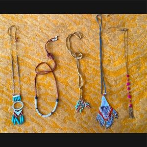 Set of 5 Noonday collection necklaces